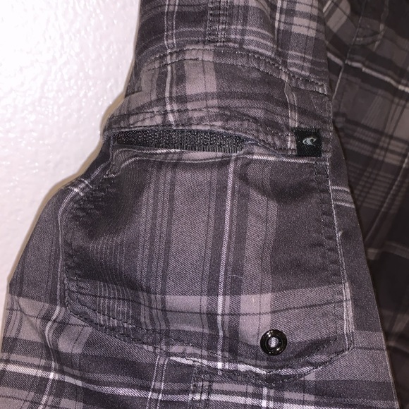 O’Neill plaid summer board short swim trunks black grey - Picture 5 of 10